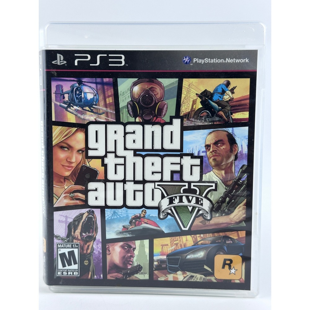 Grand Theft Auto V 5 - PS3 Game Complete w/ Map - PlayStation 3